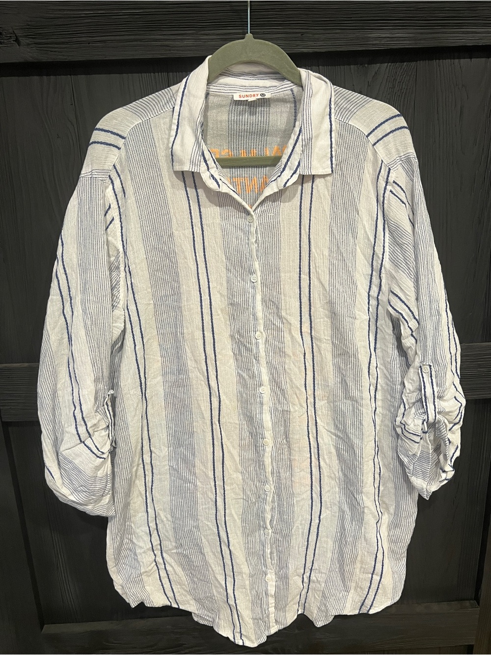 Sundry Destinations Tunic / Button Down Shirt